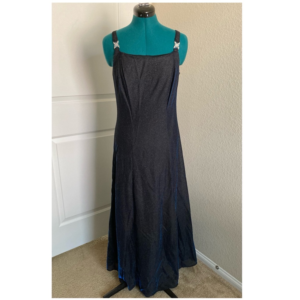 Vintage Molly Malloy Evening Gown - Navy/Dark Blue